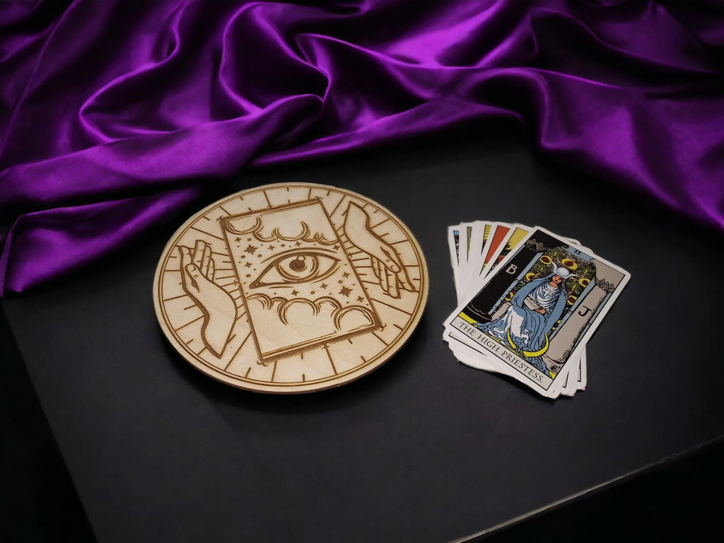 Tarot card of the day display - Alter stand - Angel - Oracle - Spread board - Fortune teller - Sun and Moon - Spiritualist - Witchy - Wiccan