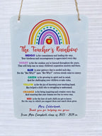 Personalised Teacher hanging ornament - End of term - Appreciation gift - Thank you present - Leaving - Graduation - Pre-school - Nursery