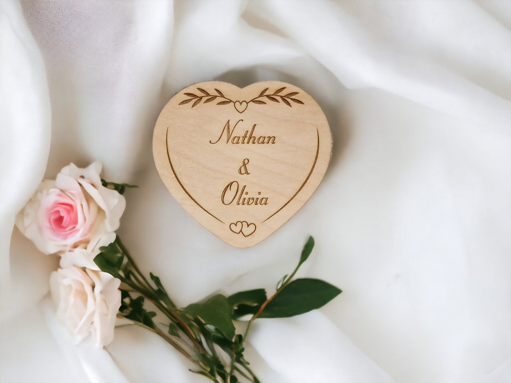 Personalised Ring Box - Ceremony - Best man - Hearth - Wooden engraved - Rustic Wedding - Sentimental keepsake - Something new - Page boy