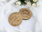 Personalised Ring Box - Ceremony - Best man - Hearth - Wooden engraved - Rustic Wedding - Sentimental keepsake - Something new - Page boy