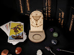 Tarot card of the day candle display - Alter stand - Oracle - Spread board - Fortune teller - Sun and Moon - Spiritualist - Witchy - Wiccan