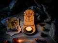 Tarot card of the day candle display - Alter stand - Oracle - Spread board - Fortune teller - Sun and Moon - Spiritualist - Witchy - Wiccan