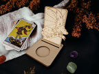 Tarot card of the day candle display - Alter stand - Oracle - Spread board - Fortune teller - Sun and Moon - Spiritualist - Witchy - Wiccan