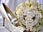 Personalised Lucky Horseshoe Wedding Gift - Mr & Mrs - Present - Bouquet - Marriage Gifts - Decoration Ornament - Keepsake - Sentimental