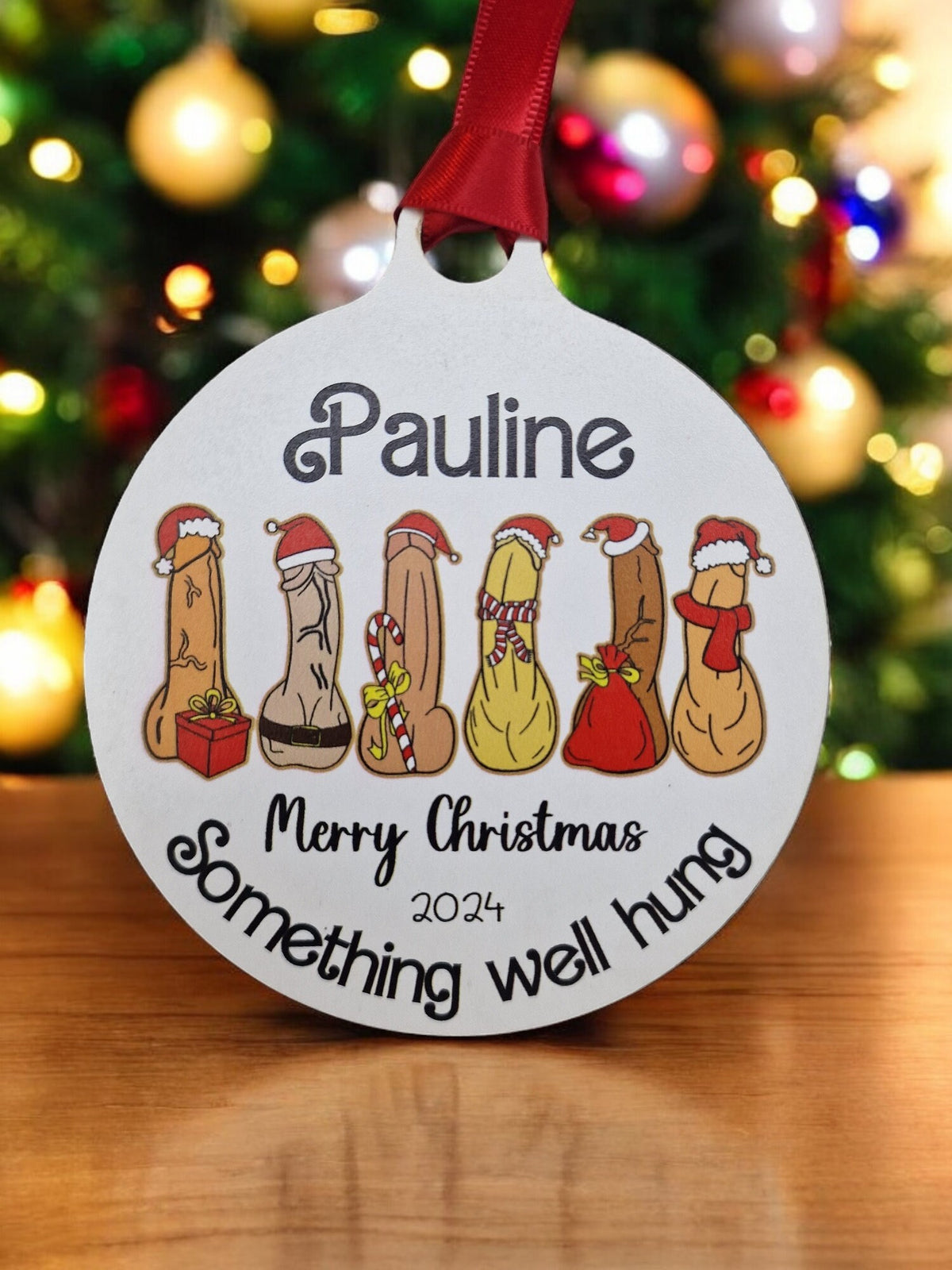 Personalised Adult Willie bauble - XXX - Funny - Christmas tree decoration - Secret Santa - Gift - Decor - Wife - Present - Novelty - Friend