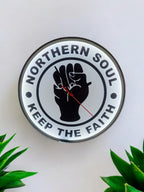 Northern Soul Light Up Clock - Night light - Lamp - Bar - Man Cave - Cafe - Wall art - Music - DJ - Retro - Vintage - Wigan Casino
