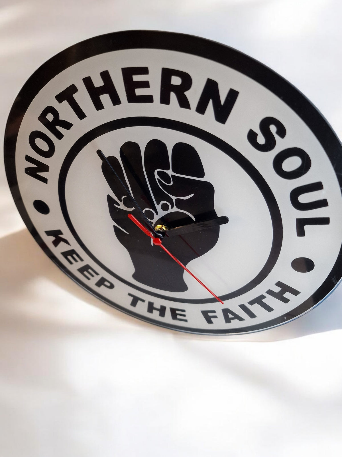 Northern Soul Light Up Clock - Night light - Lamp - Bar - Man Cave - Cafe - Wall art - Music - DJ - Retro - Vintage - Wigan Casino