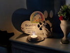 Personalised Pet Dog Candle Memorial display - Stunning gift - Bereavement - Funeral - Wedding - Anniversary - Decoration