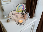 Personalised Pet Dog Candle Memorial display - Stunning gift - Bereavement - Funeral - Wedding - Anniversary - Decoration