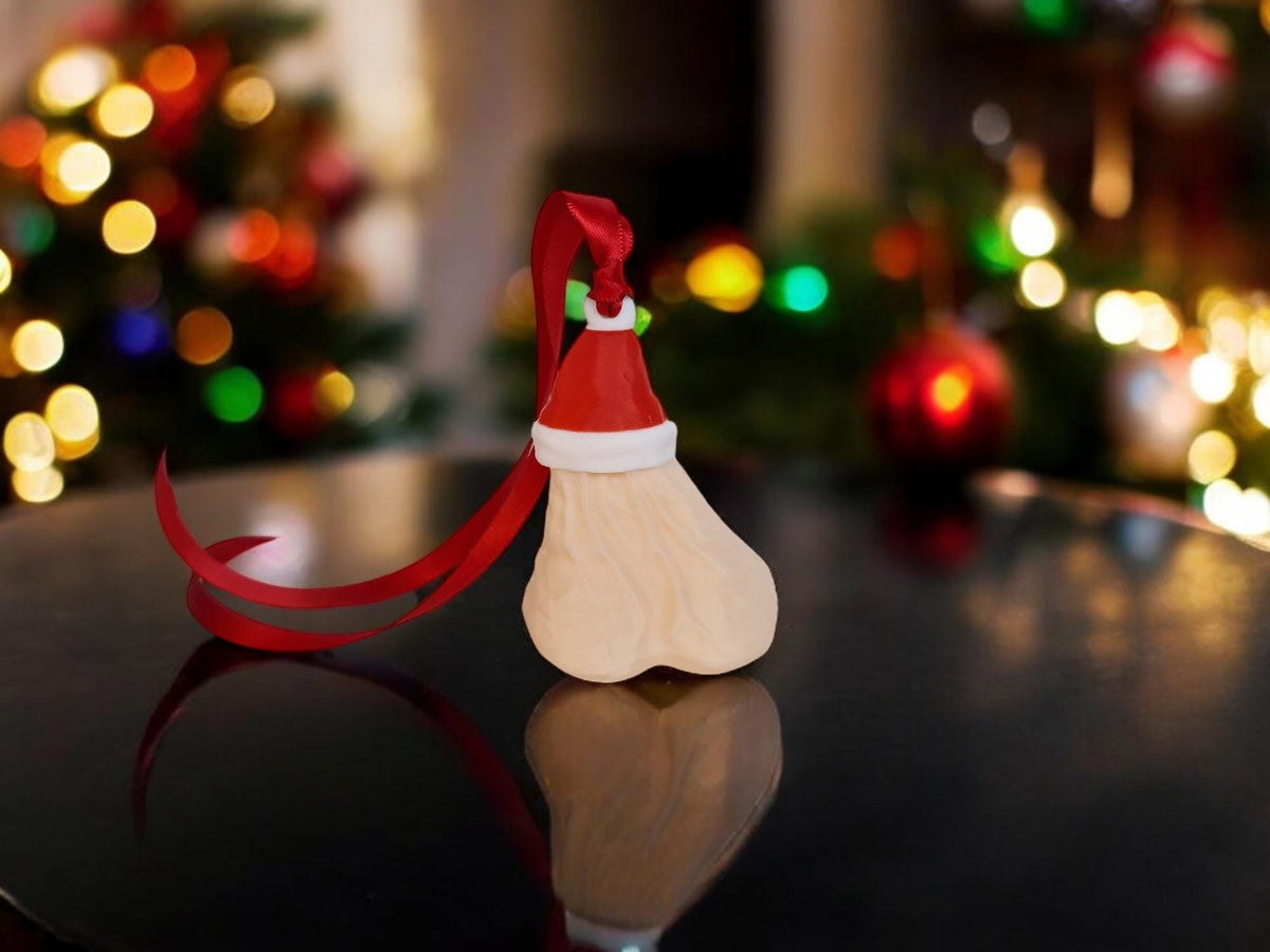 Novelty Santa's Sack Adult Bauble - Christmas Tree Decoration - Nut sack - Testicals - Birthday - Gift - Present - Bespoke Funny Prank Xmas