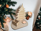 Personalised Baby Christmas candle memorial display - rocking chair - xmas - memory - decoration -decor - rememberance - family - plaque