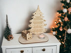 Personalised Baby Christmas candle memorial display - rocking chair - xmas - memory - decoration -decor - rememberance - family - plaque