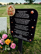 Personalised Christmas Tree Grave Marker Stake - Child's - Temporary headstone, outdoor, remembering - Baby - Kids - Angel - Xmas Gift