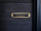 Personalised Parcel Sign decoration - Parcel delivery - Home gift - House warming - Your wording - Amazon - Package delivery - Plaque - Gold