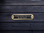 Personalised Parcel Sign decoration - Parcel delivery - Home gift - House warming - Your wording - Amazon - Package delivery - Plaque - Gold