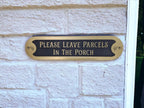 Personalised Parcel Sign decoration - Parcel delivery - Home gift - House warming - Your wording - Amazon - Package delivery - Plaque - Gold