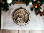 Stunning Illuminated large display bauble - Santa Claus - Night light - Christmas - Decoration - Plaque - Xmas - Gift - Present - LED Lamp