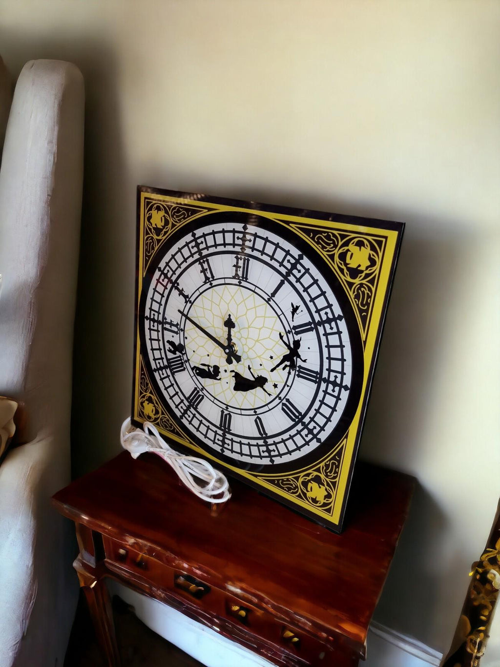 Big Ben Fairytale Illuminated Clock - Night light - Lamp - Wall art - Child's Bedroom Decor - Decoration - Fairies - Magical - Bespoke