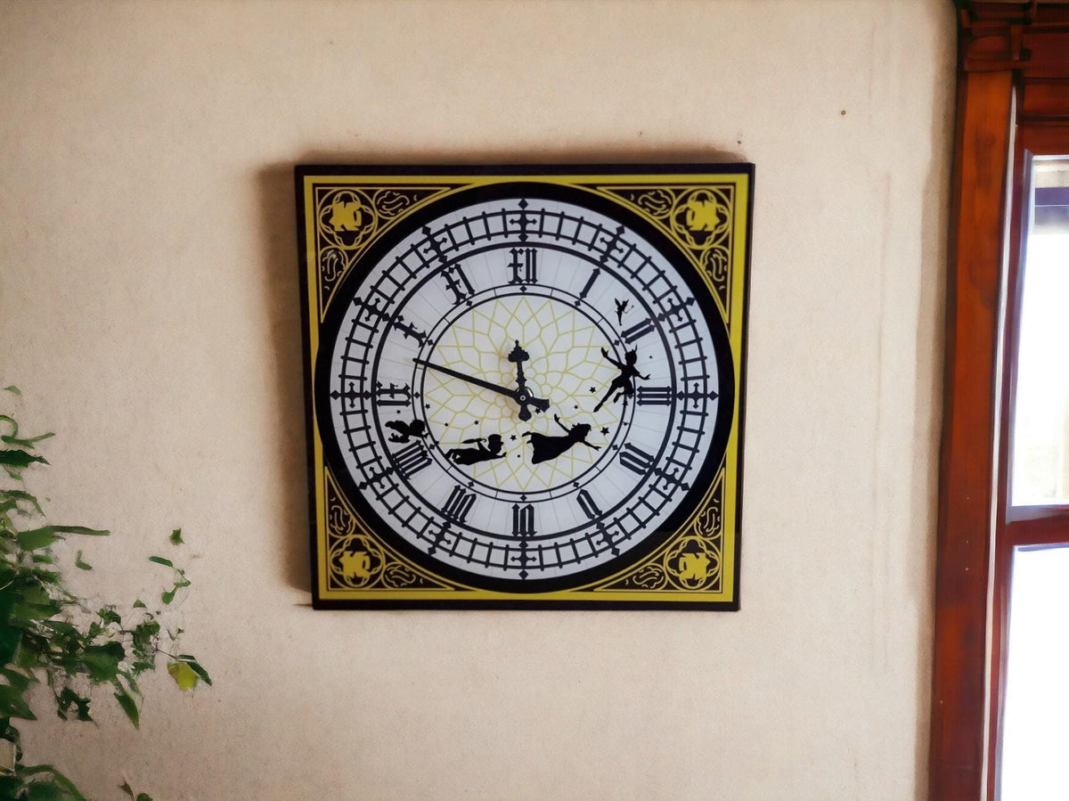 Big Ben Fairytale Illuminated Clock - Night light - Lamp - Wall art - Child's Bedroom Decor - Decoration - Fairies - Magical - Bespoke