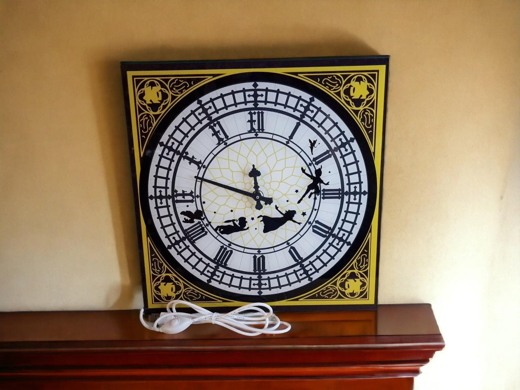 Big Ben Fairytale Illuminated Clock - Night light - Lamp - Wall art - Child's Bedroom Decor - Decoration - Fairies - Magical - Bespoke
