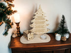Personalised Baby Christmas candle memorial display - rocking chair - xmas - memory - decoration -decor - rememberance - family - plaque