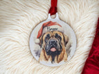 Personalised Christmas Dog pet bauble - 100 breeds to choose from! - Secret Santa - Xmas - present - tree - decoration - decor - Frenchie