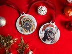 Personalised Christmas Dog pet bauble - 100 breeds to choose from! - Secret Santa - Xmas - present - tree - decoration - decor - Frenchie