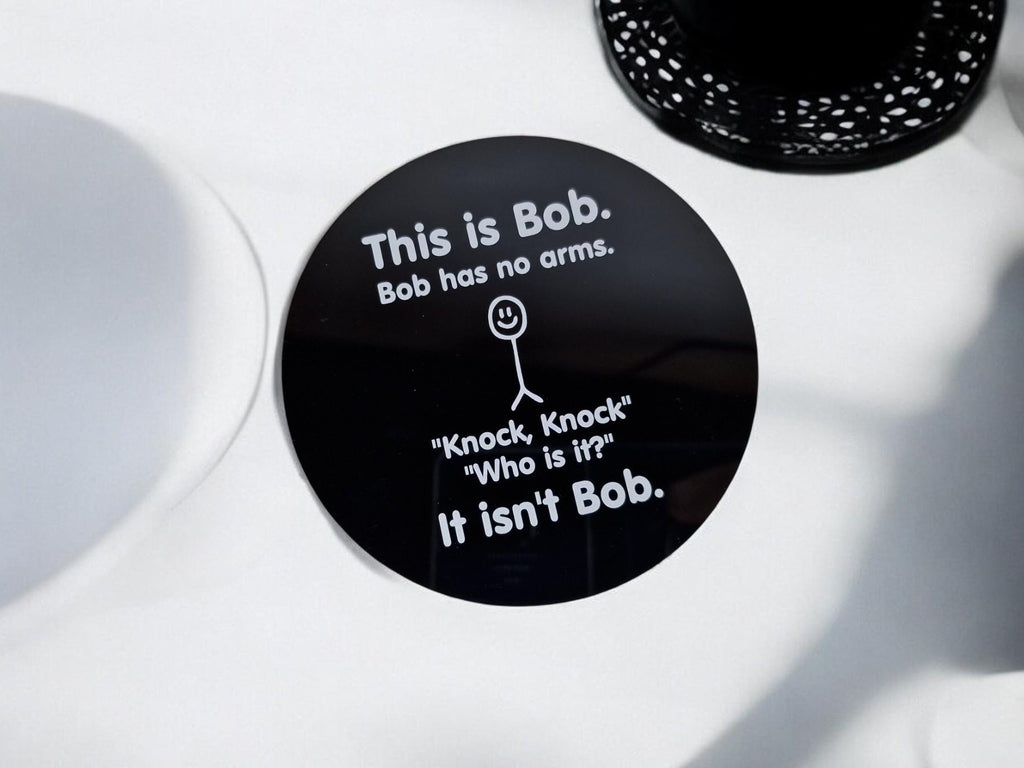 Novelty Drinks Coaster - Gift - Home bar - Display - Funny - Humorous - prank - Home - Colleague - Tea - Coffee - Man Cave - Office