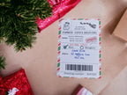 Personalised north pole shipping label - delivery label from Santa - Cover Over stubborn delivery label's - Tradition - Father Christmas