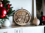 Stunning Illuminated large display bauble - Santa Claus - Night light - Christmas - Decoration - Plaque - Xmas - Gift - Present - LED Lamp