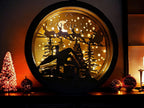 Stunning Illuminated large display bauble - Santa Claus - Night light - Christmas - Decoration - Plaque - Xmas - Gift - Present - LED Lamp