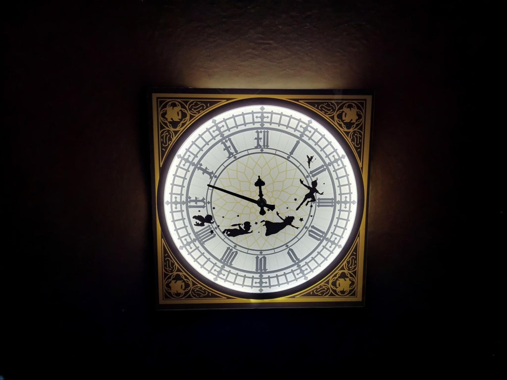 Big Ben Fairytale Illuminated Clock - Night light - Lamp - Wall art - Child's Bedroom Decor - Decoration - Fairies - Magical - Bespoke