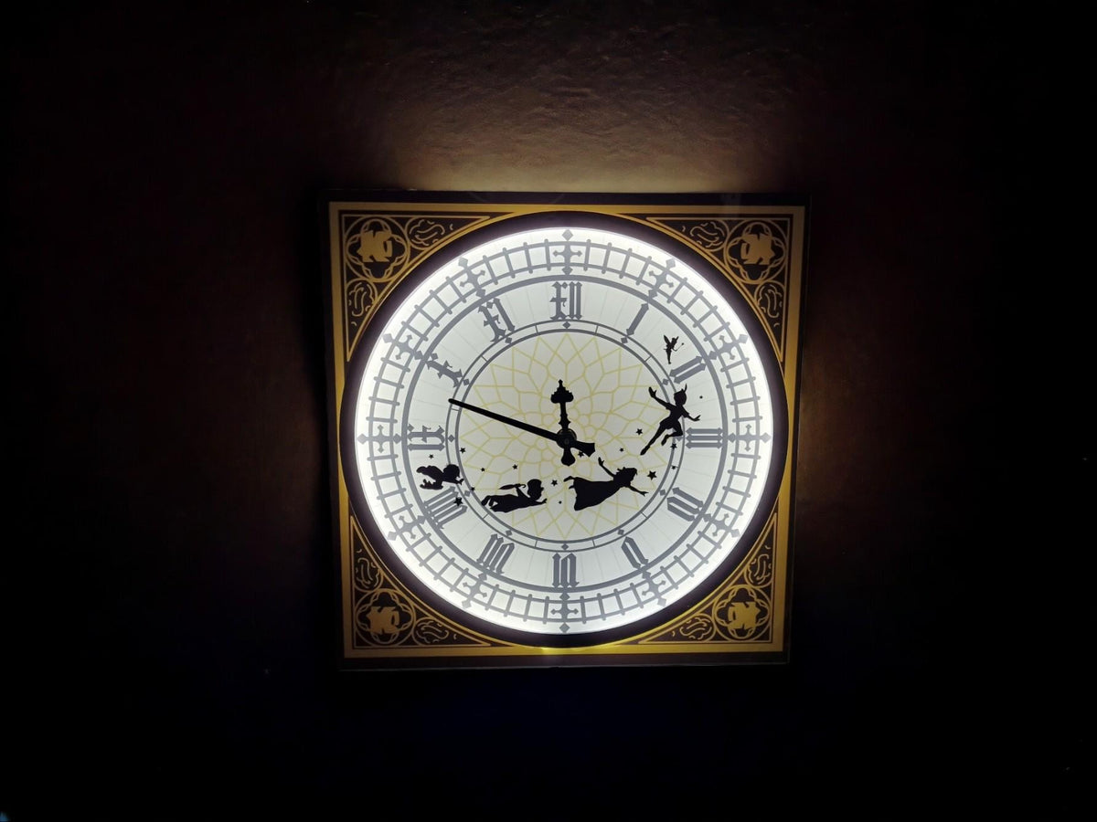 Big Ben Fairytale Illuminated Clock - Night light - Lamp - Wall art - Child's Bedroom Decor - Decoration - Fairies - Magical - Bespoke