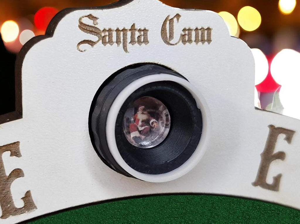 Personalised Santa Cam - Naughty - Elf - Surveillance - Sign - Christmas Decoration - Plaque - Xmas - Gift - Present - Countdown - Camera