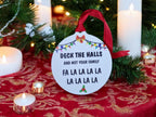 Deck the halls bauble - Funny - Christmas tree decoration - Secret Santa - Gift - Decor - Husband - Wife - Present - Novelty