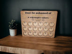 Personalised Serenity Prayer Recovery Token Display - Chips - Personalized Serenity Prayer Recovery Chip Holder - AA display - Holder