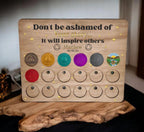 Personalised Serenity Prayer Recovery Token Display - Chips - Personalized Serenity Prayer Recovery Chip Holder - AA display - Holder