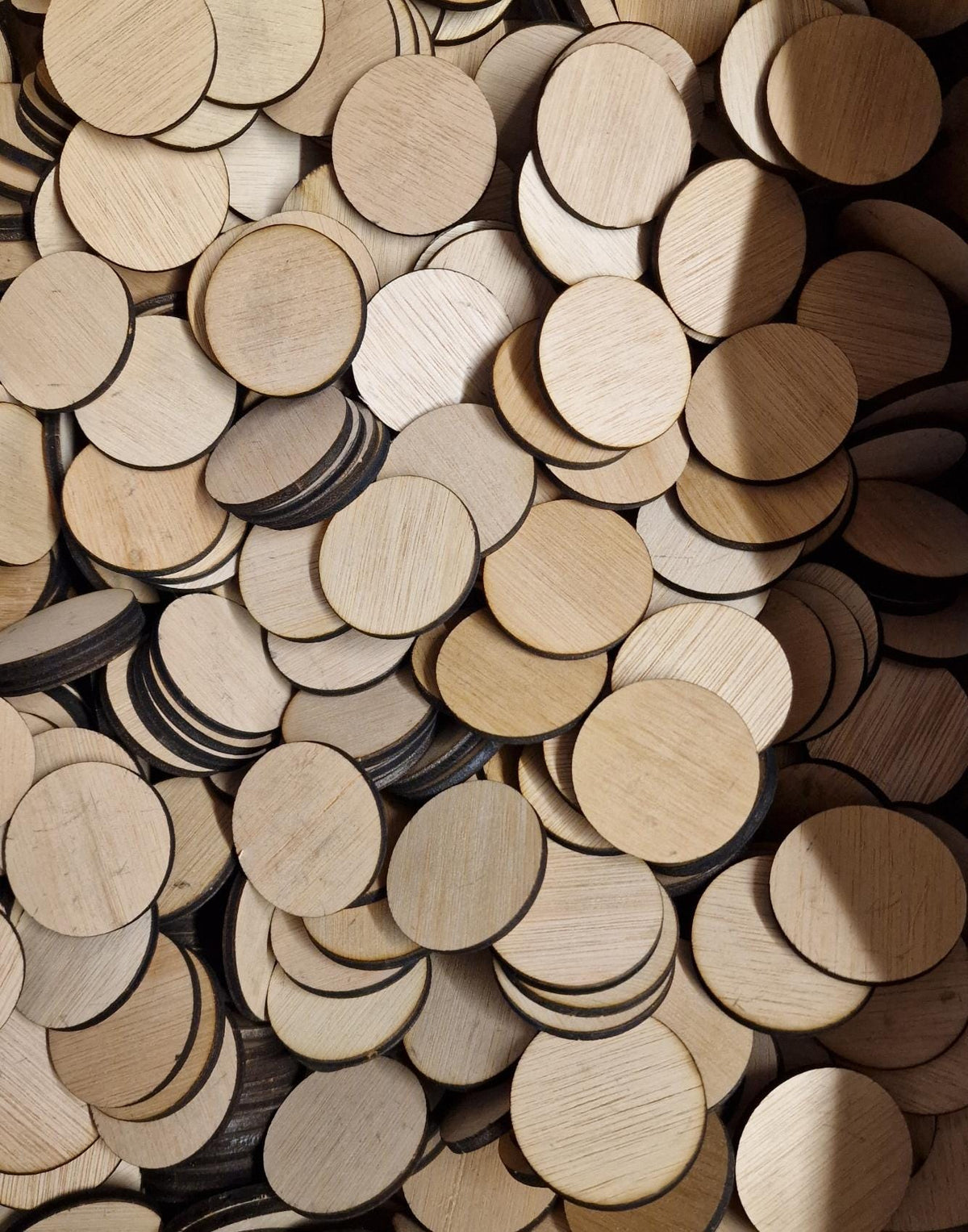 35mm discs - Circles - Box of 40 - Craft - 3mm Birch ply - Supplies - Pyrography - kids - Crafting - Wood burning - Badge making