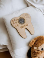 Personalised Tooth fairy - Childs lost tooth - 2 pound Coin - Tooth pouch - keepsake - great gift for baby shower - christening - birth day!