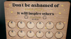 Personalised Serenity Prayer Recovery Token Display - Chips - Personalized Serenity Prayer Recovery Chip Holder - AA display - Holder