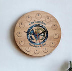 Personalised Recovery Token Display Clock - Chips - Personalized Serenity Prayer Recovery Chip Holder - NA display - Holder - Coin - Gift