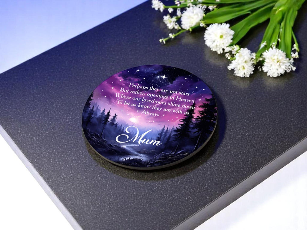 Personalised memorial slate - Grave decor - Marker - Memory - Indoor - Outdoor - Garden - Caravan - side - Candle Display - Gift - Present