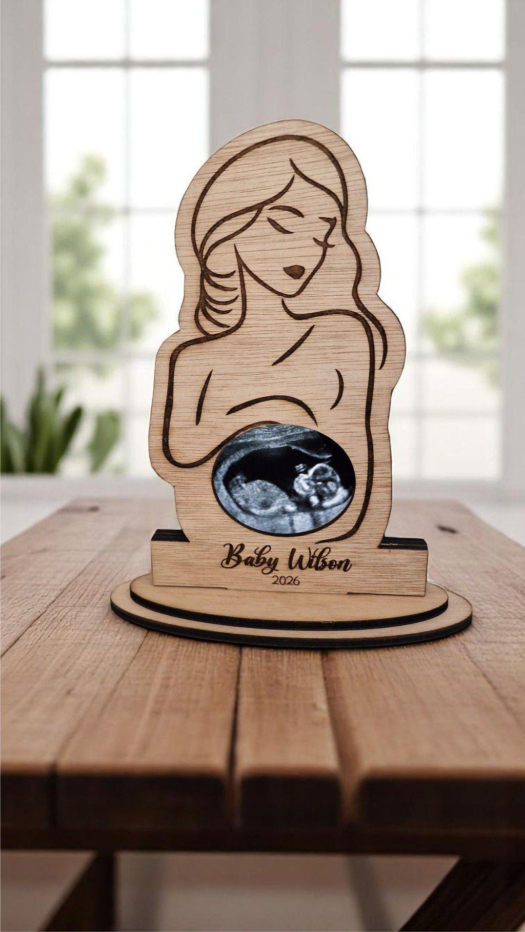 Personalised - Stunning silhouette ultrasound photo frame - Baby scan picture frame - Single mum - Mother - New baby - Baby shower gift