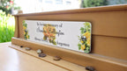 Personalised Floral Memorial Bench Plaque - Anniversary - Garden - Tree - Commemoration - Urn - Casket - Grave marker - Indoor - Outdoor