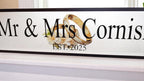 Personalised Mr & Mrs Wedding Name Sign - gift - Decoration - Plaque - Street sign - Railway - New couple - Gift - Present - Marriage