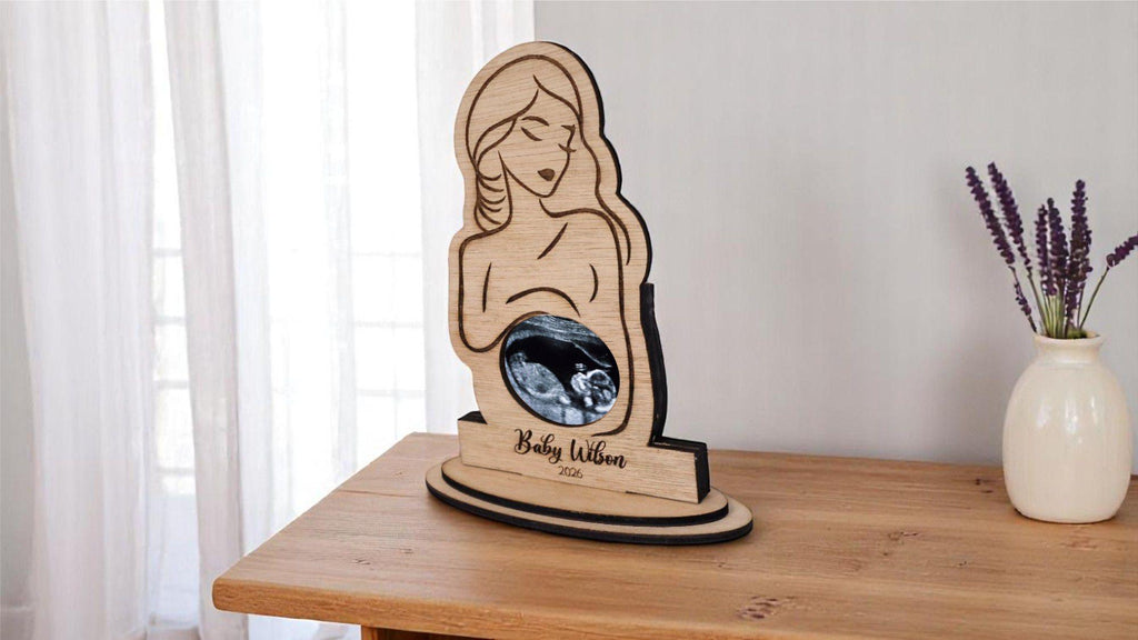 Personalised - Stunning silhouette ultrasound photo frame - Baby scan picture frame - Single mum - Mother - New baby - Baby shower gift
