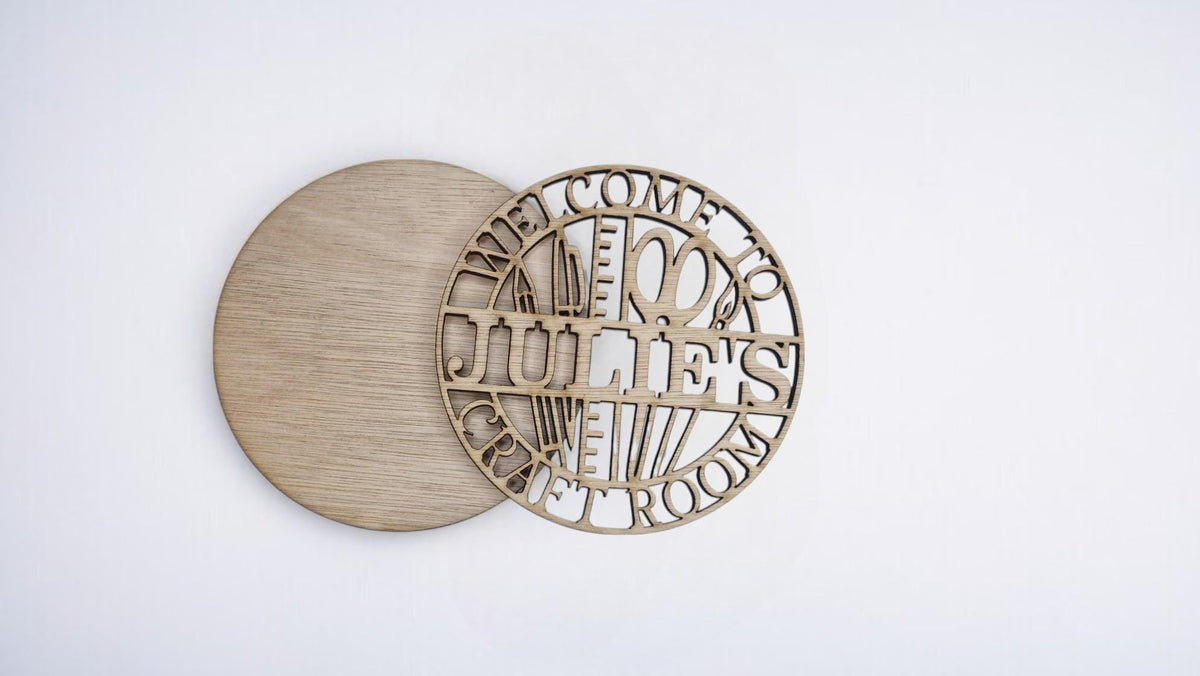Personalised Craft room name Plaque - Name Sign - Craft - Gift - Cricut - Craft kit - Hobby - Airfix - Crochet - Knitting - Sewing - Studio