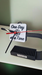 Personalised Recovery Token Display Clock - plaque - Chips - Recovery Chip Holder - AA display - Sobriety - Ornament - Coins - Serenity