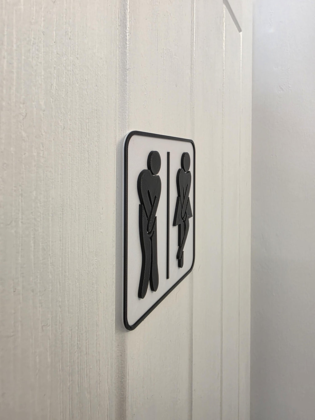 Funny Toilet Sign | 3D Printed Unisex Restroom Plaque | Humorous Bathroom Decor | Bar | New home | House warming gift | Secret santa