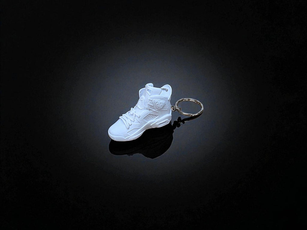 3D Printed Mini Trainer Keychain | White High-Top Sneaker Style | Cool Gift for Sneakerheads | Eco-Friendly Accessory | Swoosh, Secret santa